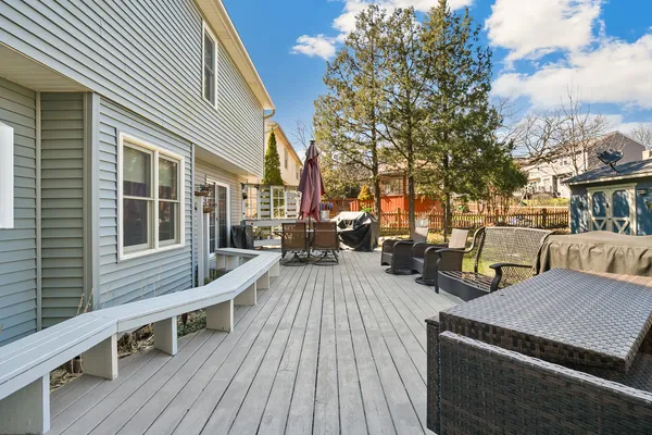 a view of outdoor space with seating