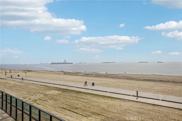 a view of an ocean and beach