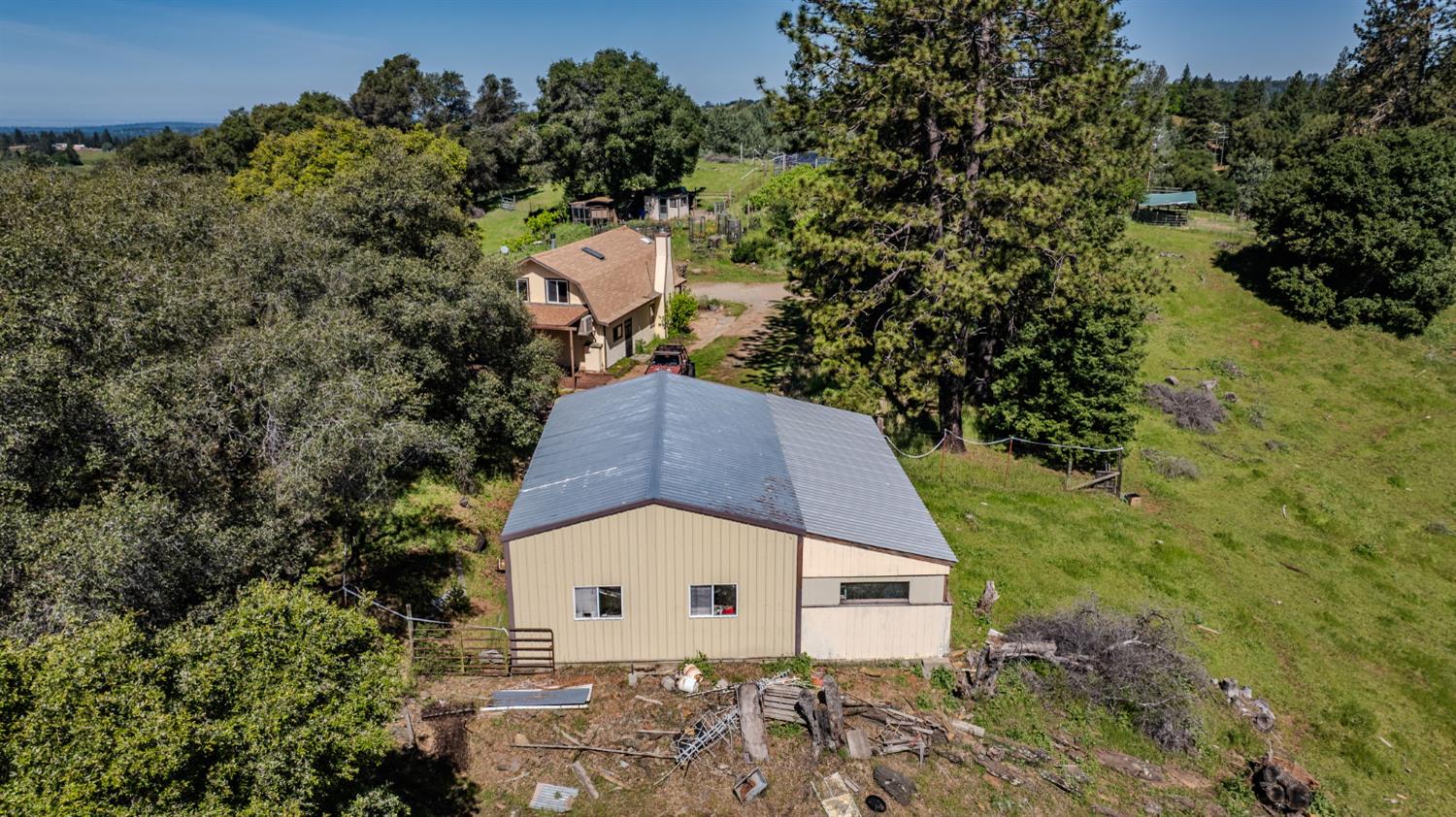 17800 Red Mule Road Fiddletown, CA 95629 - Photo 43 of 74 a view of a house with a yard
