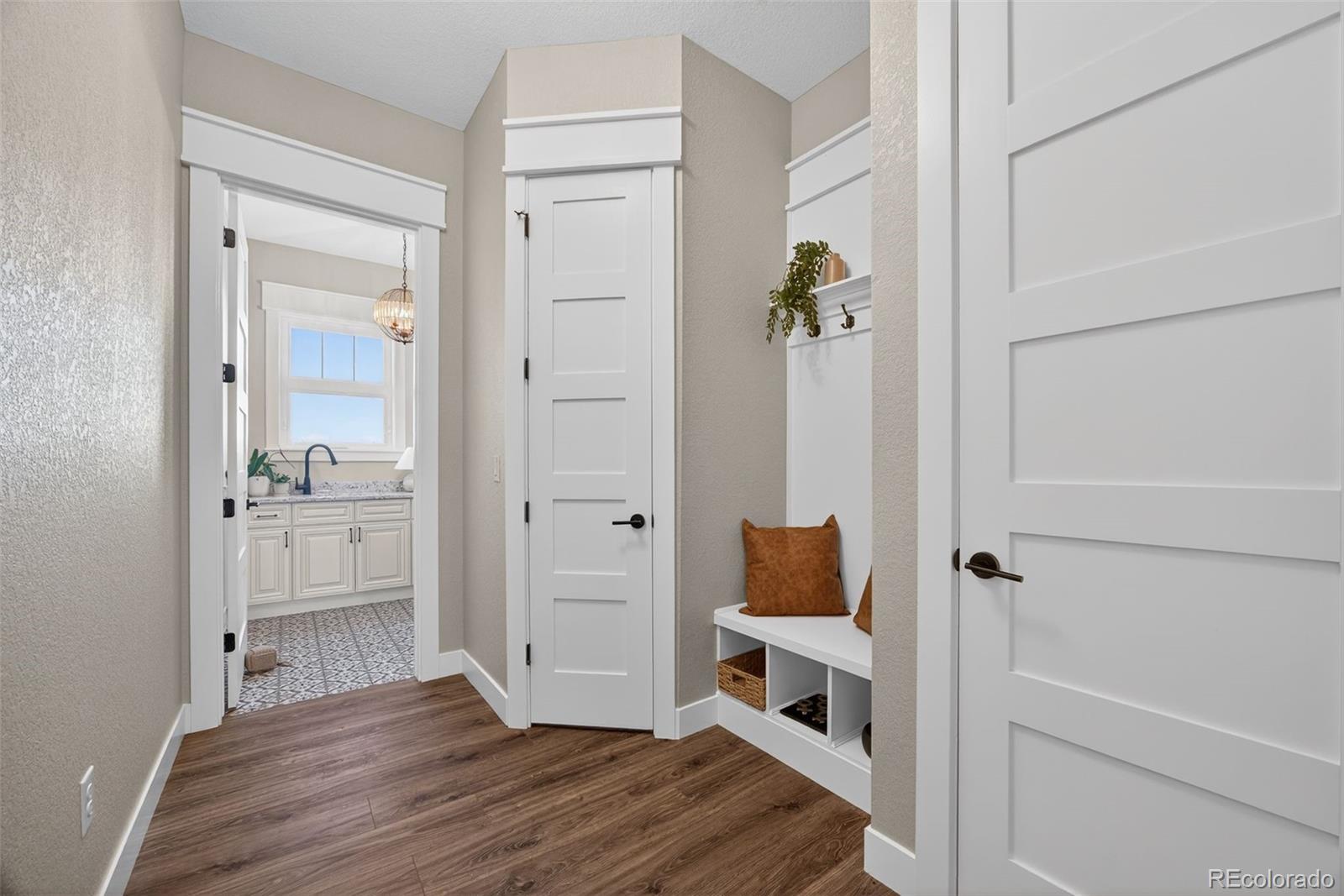 3444 Antelope Ridge Trail Parker, CO 80138 - Photo 18 of 50 wooden floor and closet in a bathroom