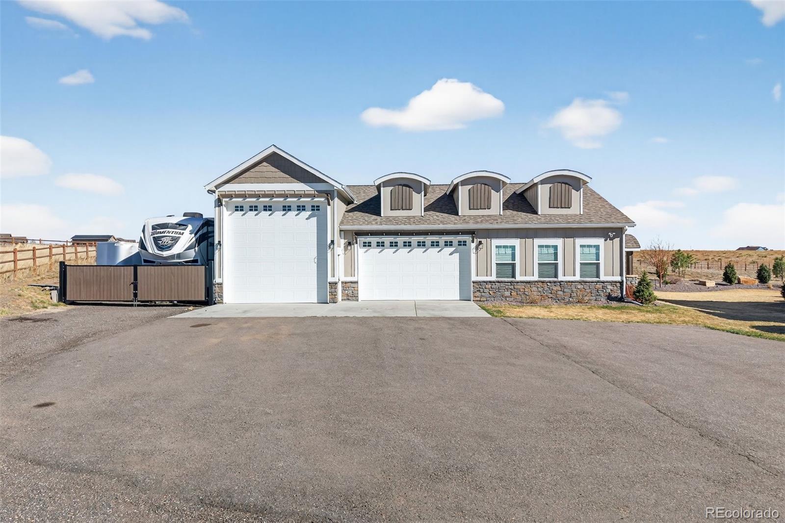 3444 Antelope Ridge Trail Parker, CO 80138 - Photo 48 of 50 a front view of a house with a road