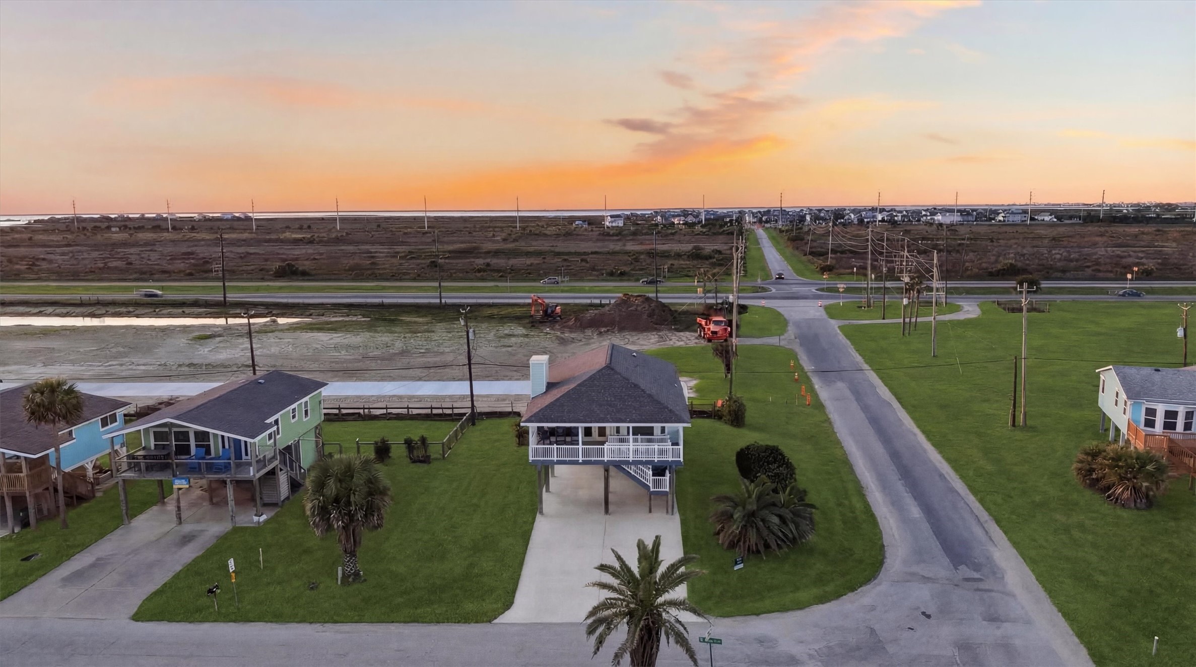12902 John Reynolds Road Galveston, TX 77554 - Photo 22 of 22 an aerial view of a house with a garden