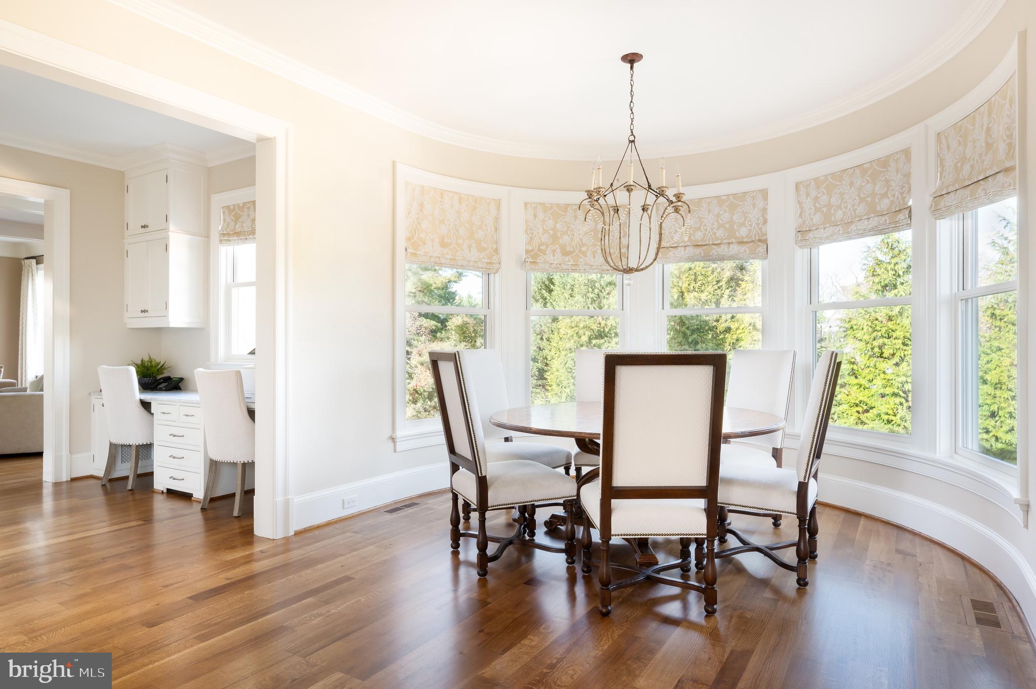 3031 Gates Road Northwest Washington, DC 20008 - Photo 19 of 50 a view of a dining room with furniture window and wooden floor