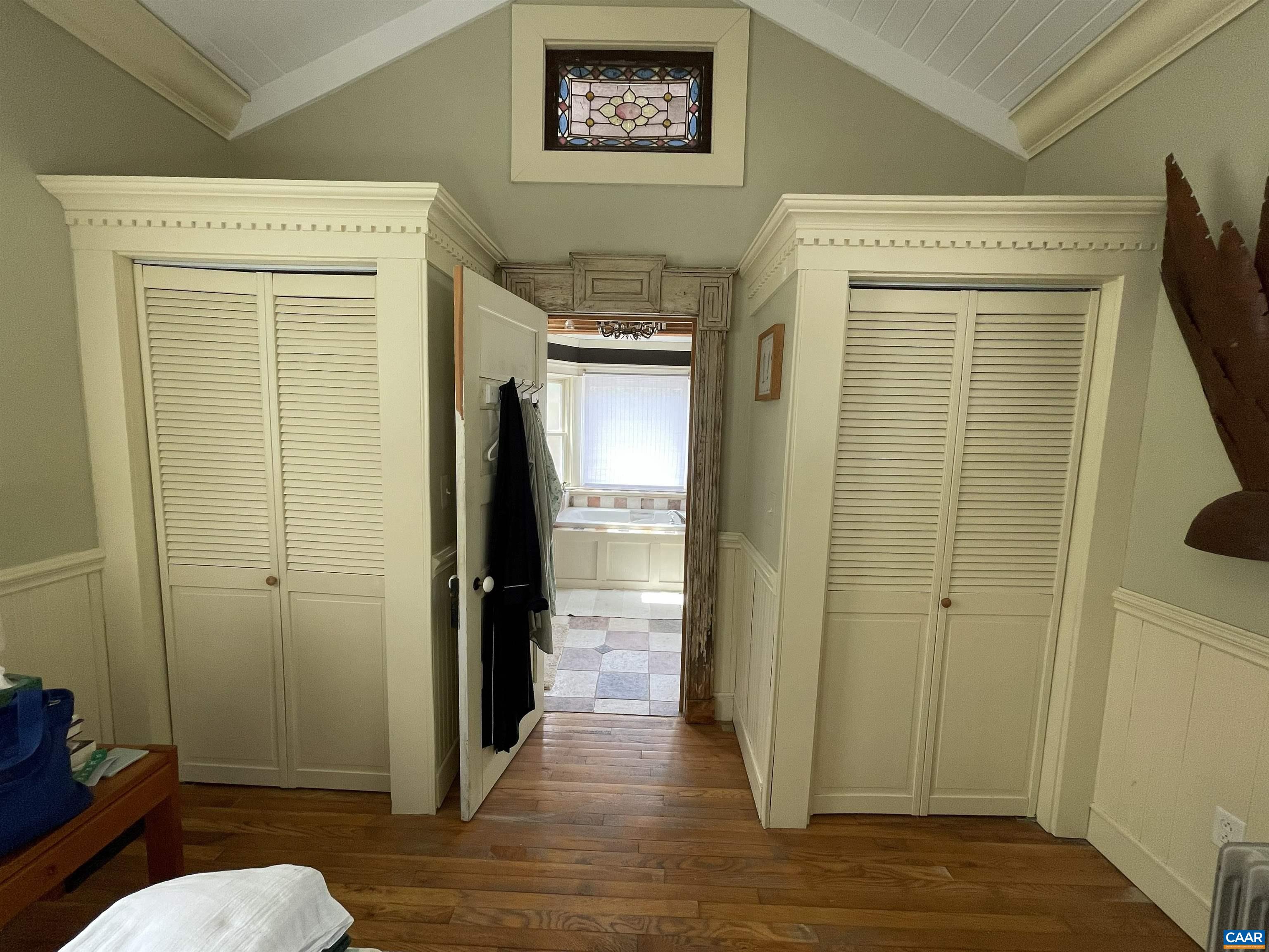 954 Old Lynchburg Road, Unit A Charlottesville, VA 22903 - Photo 37 of 44 a view of a hallway with wooden floor and closet