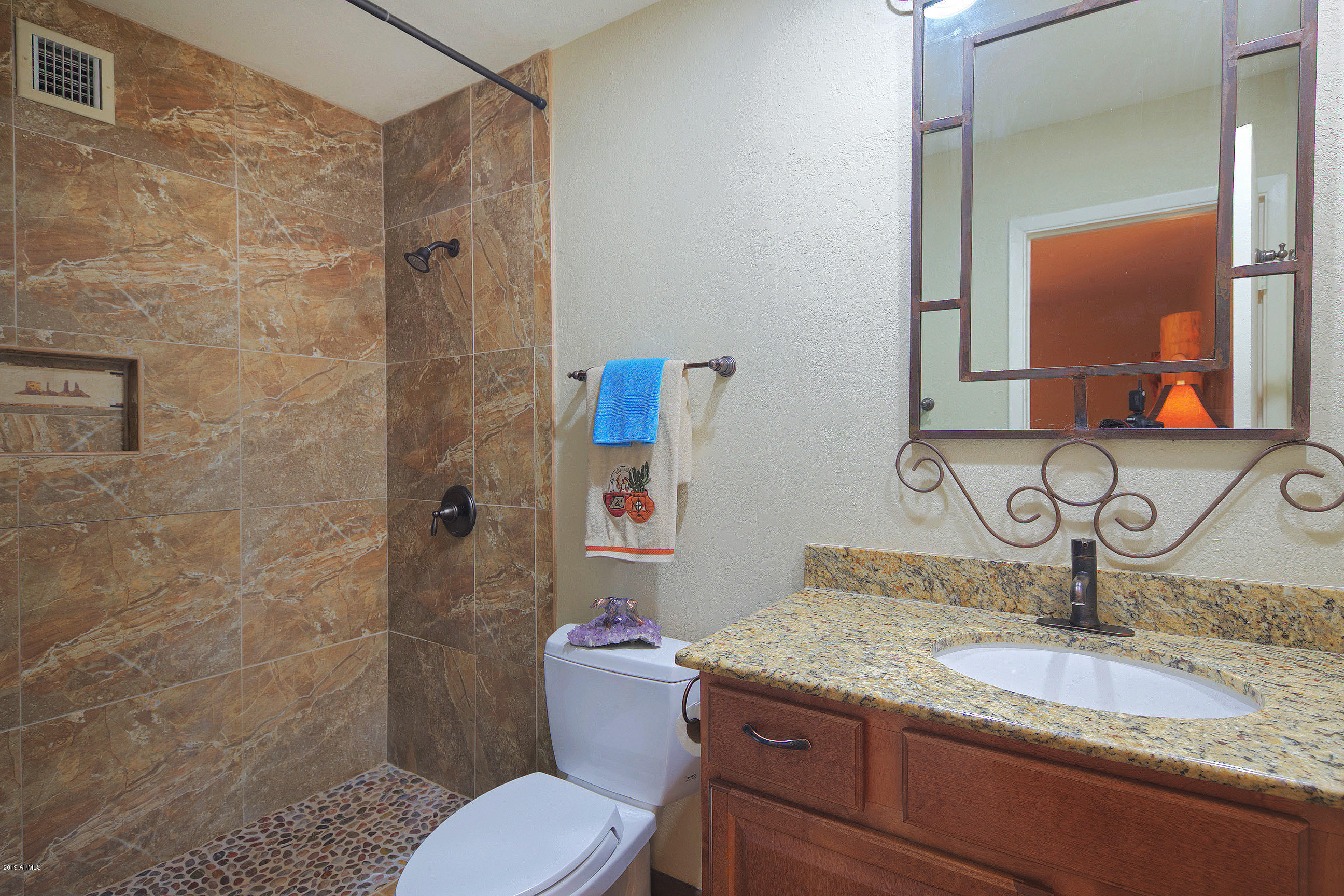 5420 Painted Rock Road Apache Junction, AZ 85119 - Photo 16 of 29 Tiled Master Shower w/ Granite Counter