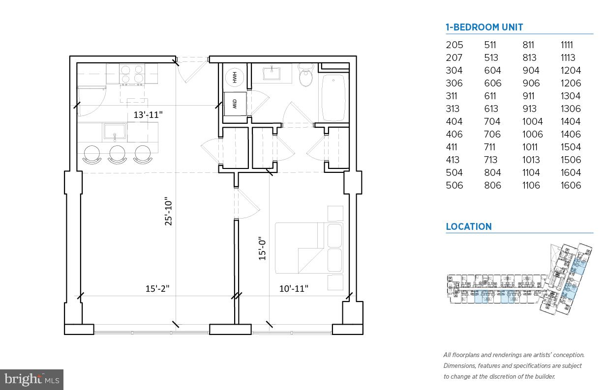235 North Christopher Columbus Boulevard, Unit 305 Philadelphia, PA 19106 - Photo 22 of 55 a picture of a room