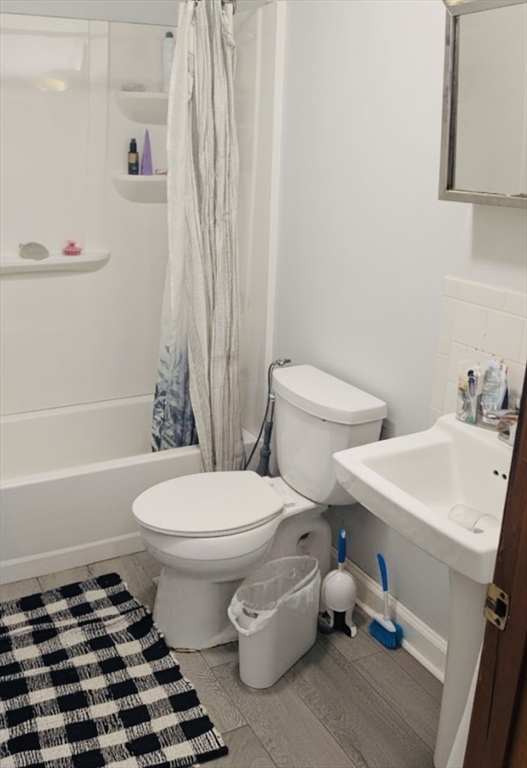 352 Vale Street, Unit 1 Fall River, MA 02724 - Photo 7 of 12 a bathroom with a sink toilet and shower