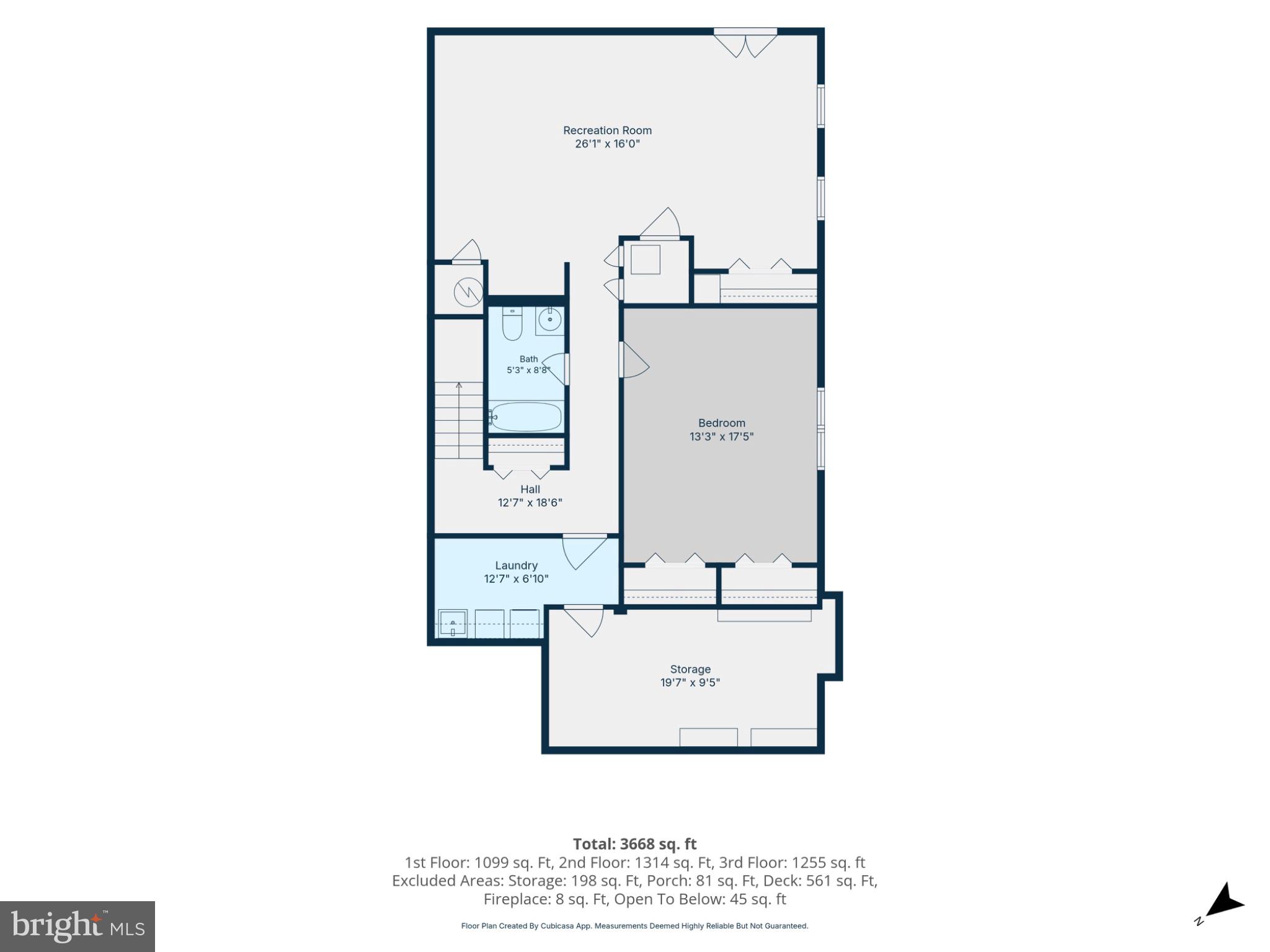 4524 25th Road North Arlington, VA 22207 - Photo 66 of 66 Lower Level Floor Plan