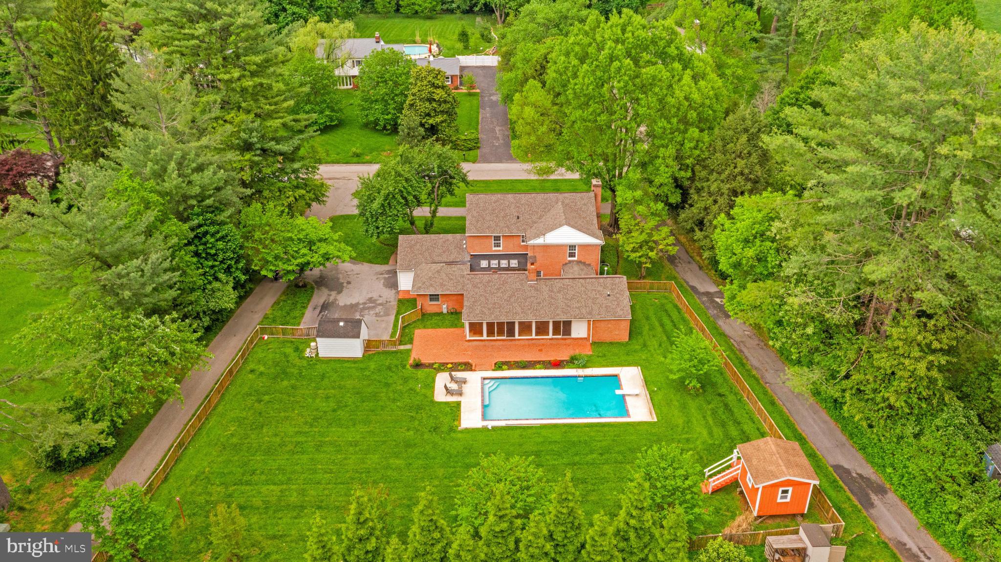 1807 Thornton Ridge Road Baltimore, MD 21204 - Photo 49 of 57 an aerial view of a house with swimming pool patio and outdoor seating
