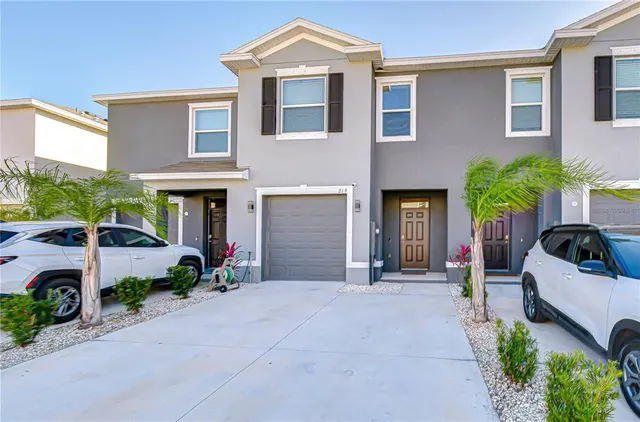 a view of a street with houses