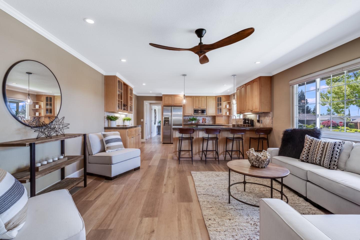 102 Old Orchard Drive Los Gatos, CA 95032 - Photo 12 of 33 a living room with furniture and a wooden floor