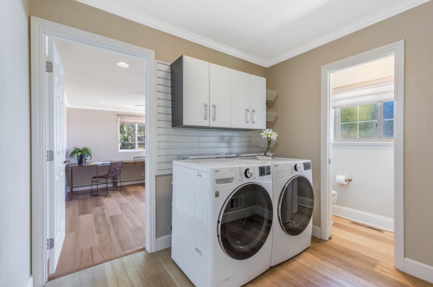 102 Old Orchard Drive Los Gatos, CA 95032 - Photo 14 of 33 a view of livingroom with washer and dryer
