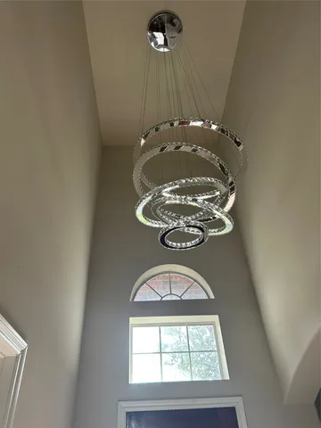 a view of a livingroom with a window