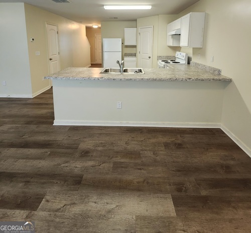 335 Freeman Circle Villa Rica, GA 30180 - Photo 2 of 12 a view of kitchen with granite countertop cabinets and sink