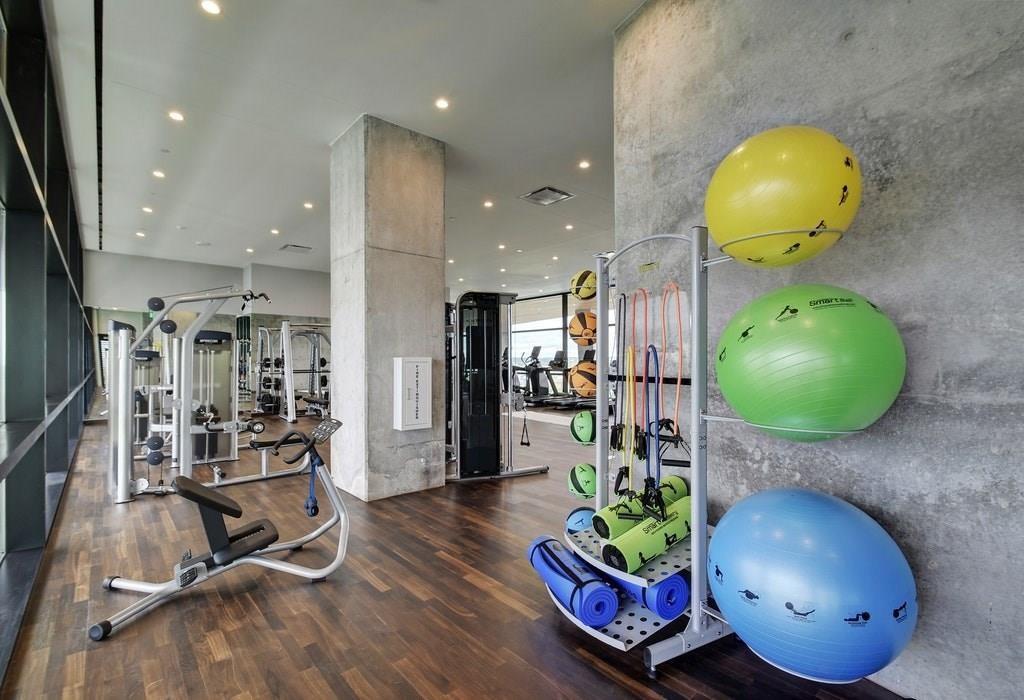 70 Rainey Street, Unit 1409 Austin, TX 78701 - Photo 36 of 38 Workout area with recessed lighting