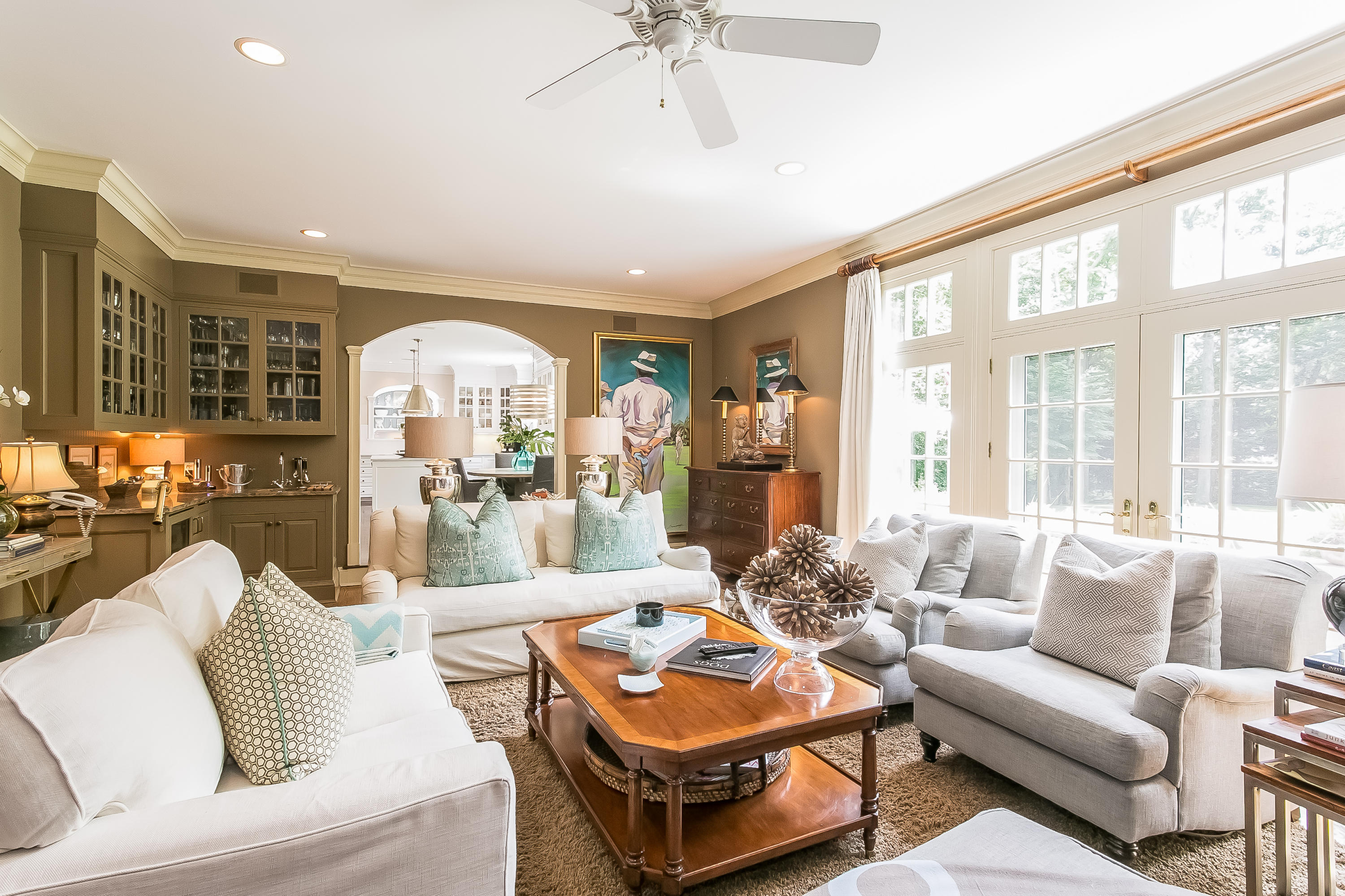 50 Deepwood Road Darien, CT 06820 - Photo 22 of 54 a living room with furniture and a large window