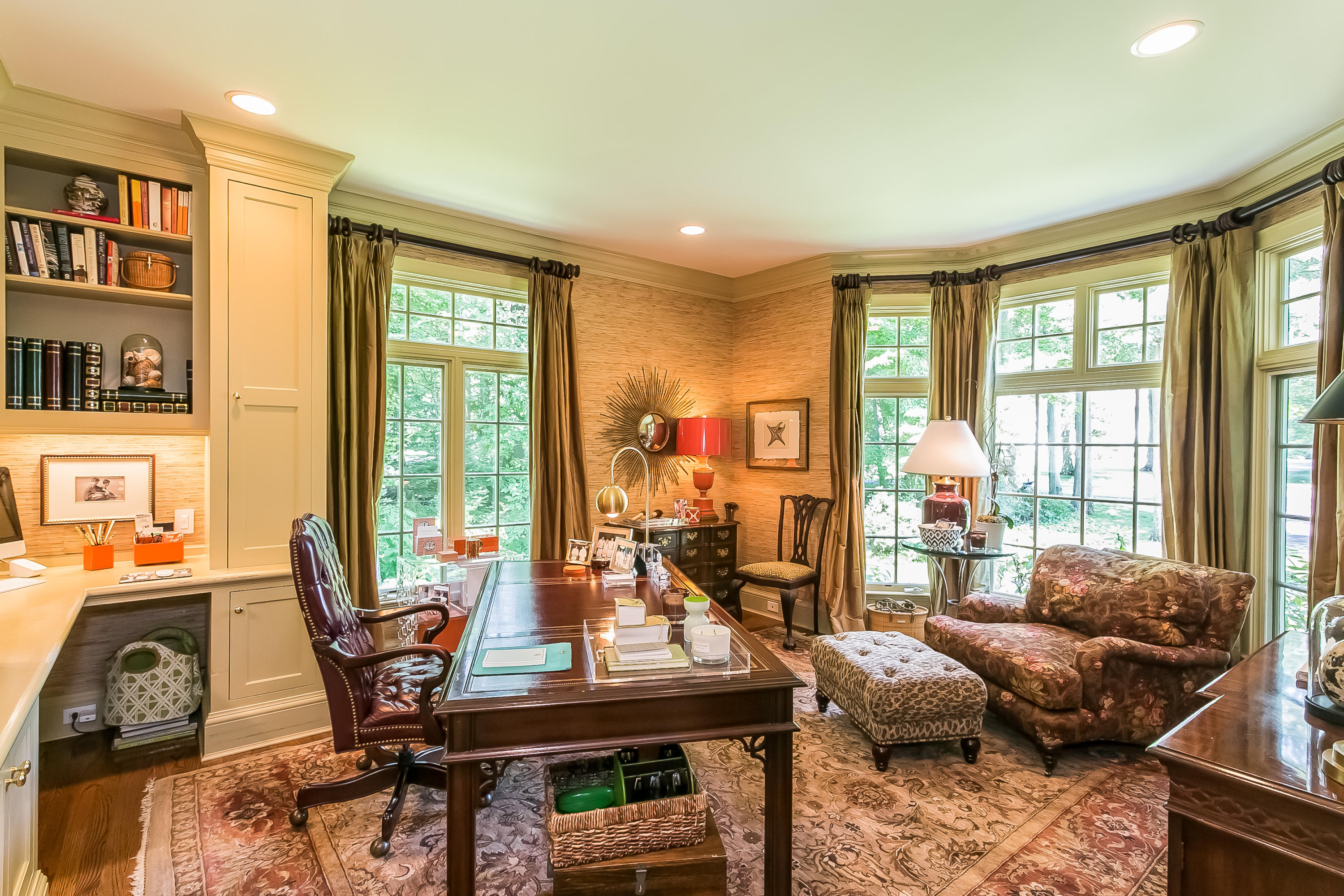50 Deepwood Road Darien, CT 06820 - Photo 25 of 54 a living room with furniture and large windows