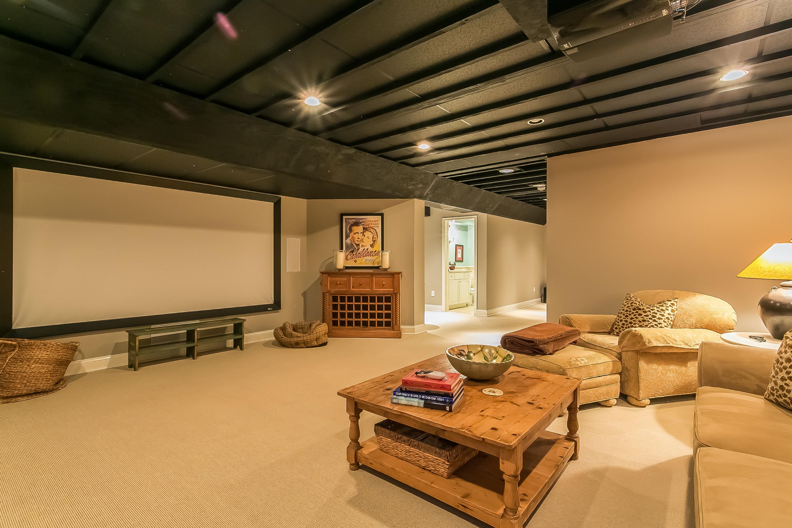 50 Deepwood Road Darien, CT 06820 - Photo 42 of 54 a projector room with large windows