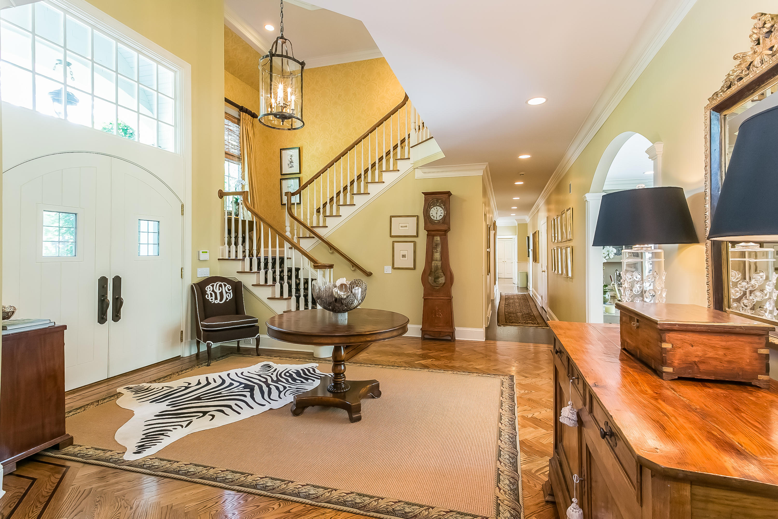 50 Deepwood Road Darien, CT 06820 - Photo 8 of 54 a living room with furniture and a wooden floor