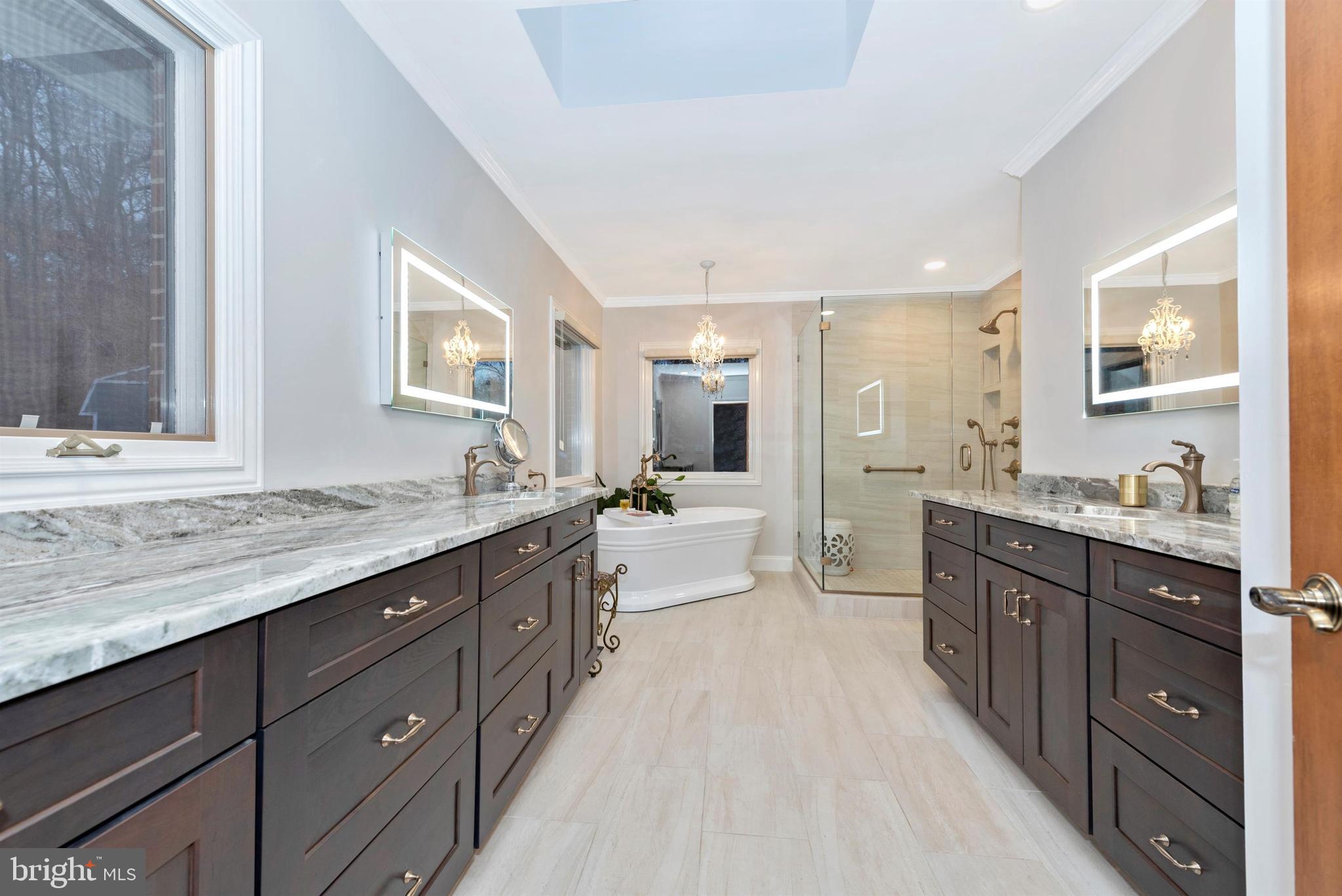 5386 Stone Road Frederick, MD 21703 - Photo 54 of 66 Updated master bath with standalone soaking tube.