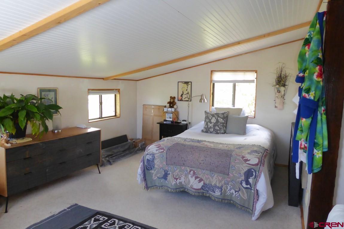 21550 2300th Road Cedaredge, CO 81413 - Photo 17 of 35 a bedroom with a bed and a potted plant