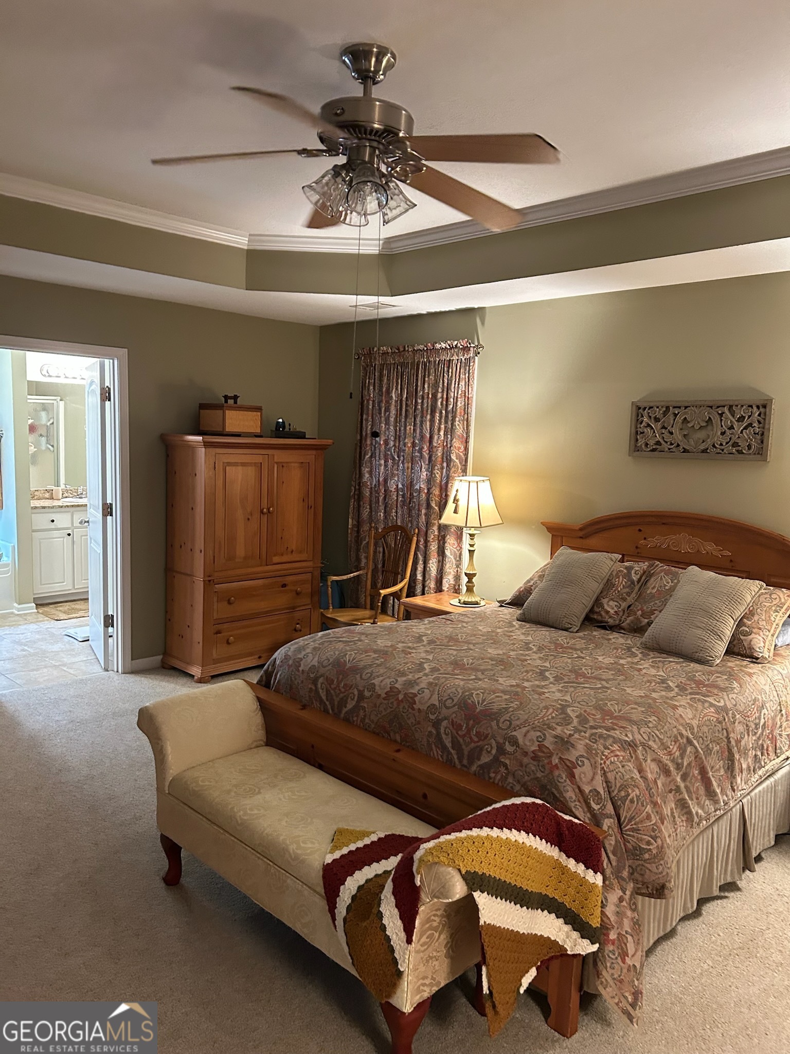 950 John Lovelace Road LaGrange, GA 30241 - Photo 24 of 47 a bedroom with a bed and ceiling fan