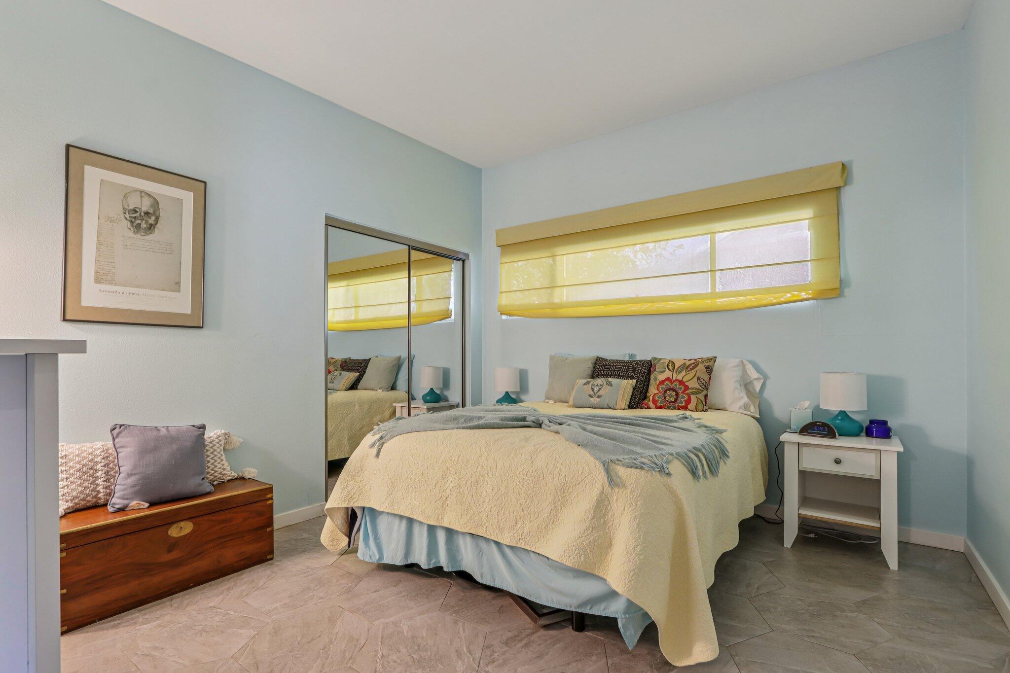 1815 West Nicola Road Palm Springs, CA 92262 - Photo 16 of 30 a bedroom with a bed and a window