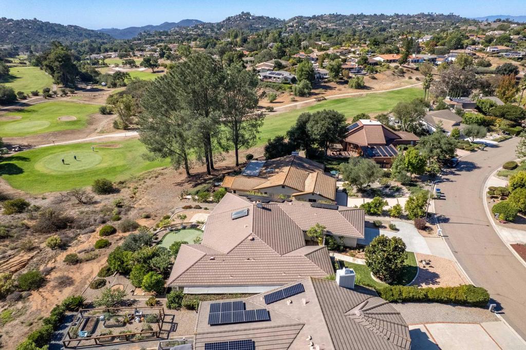 10951 Rim Road Escondido, CA 92026 - Photo 53 of 55 an aerial view of residential houses with outdoor space