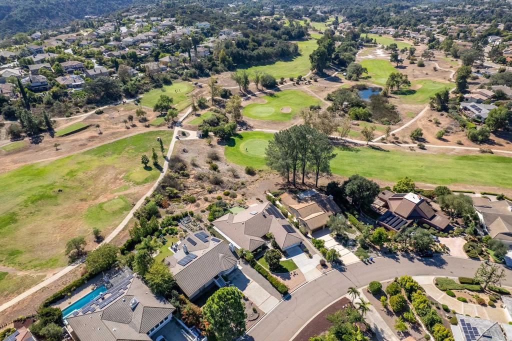 10951 Rim Road Escondido, CA 92026 - Photo 54 of 55 an aerial view of residential houses with outdoor space