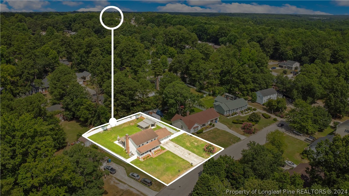 5809 Waldwick Road Fayetteville, NC 28311 - Photo 33 of 33 an aerial view of house with yard