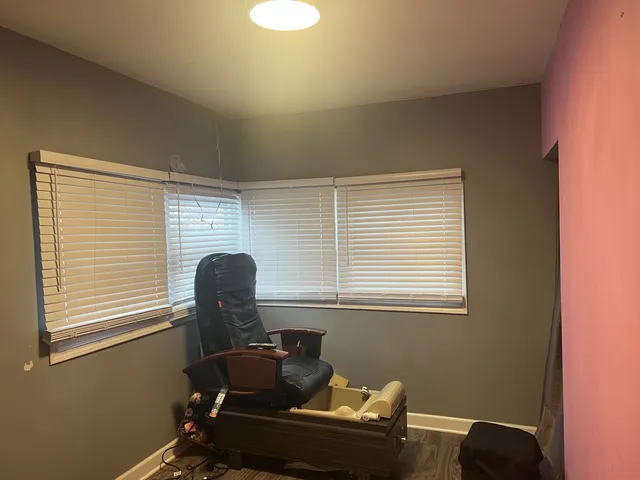 a room with furniture and a window