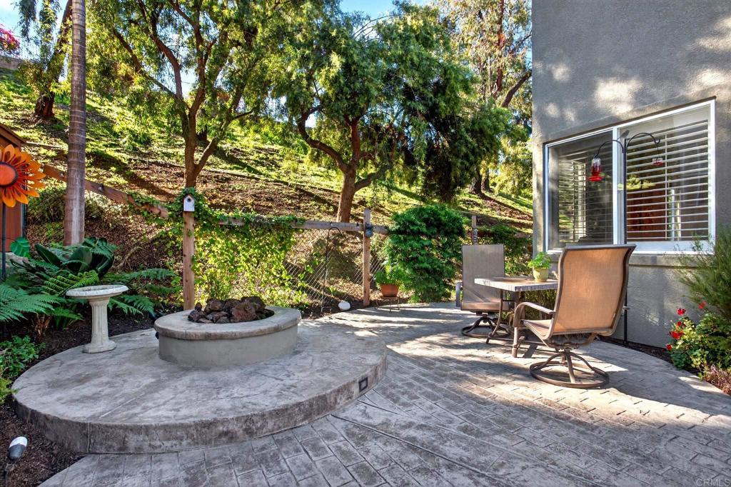 5531 Foxtail Loop Carlsbad, CA 92010 - Photo 33 of 62 a view of a patio with a potted plant and a fountain