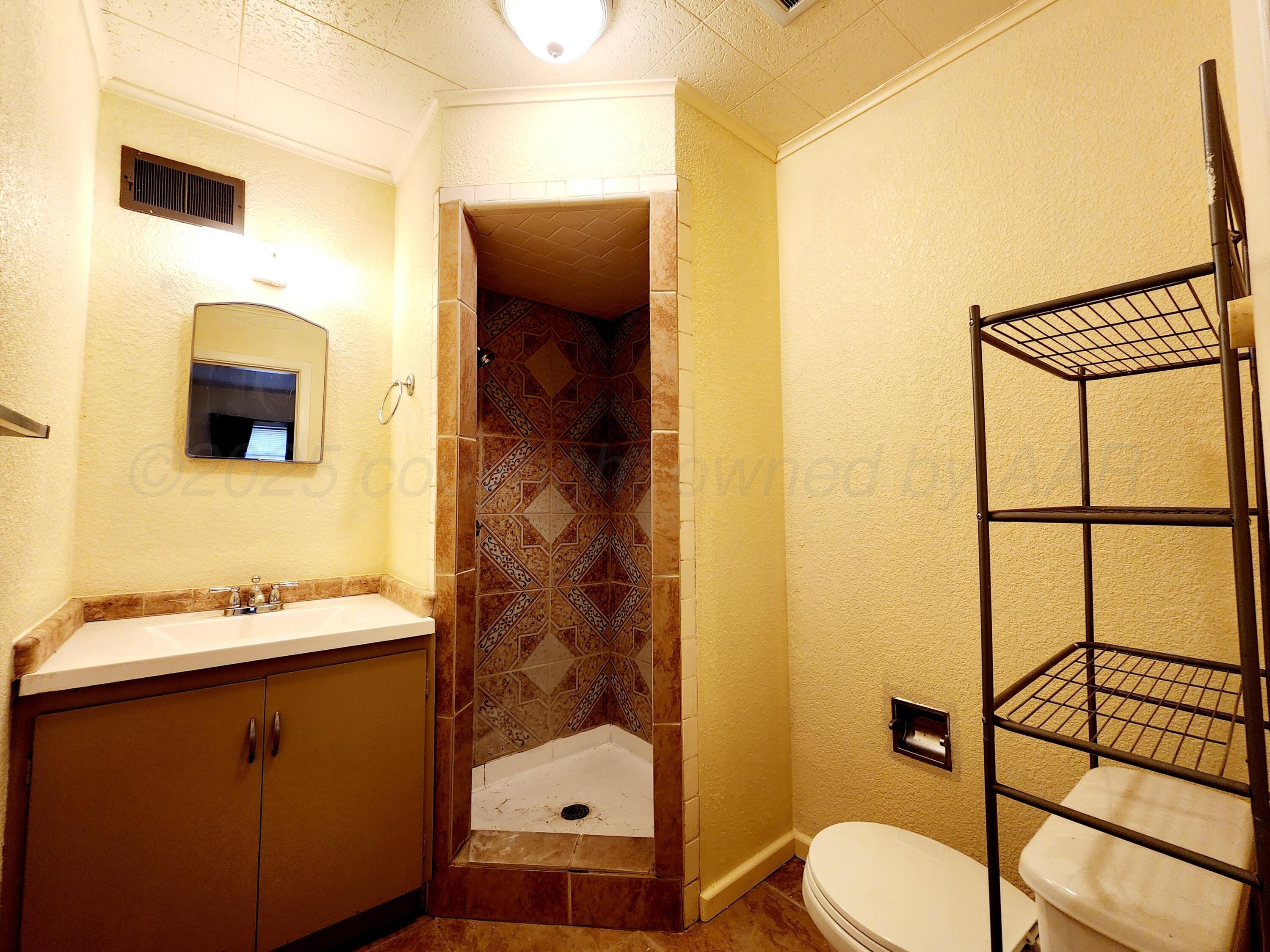 3320 Lynette Drive Amarillo, TX 79109 - Photo 12 of 19 a bathroom with a sink toilet and shower