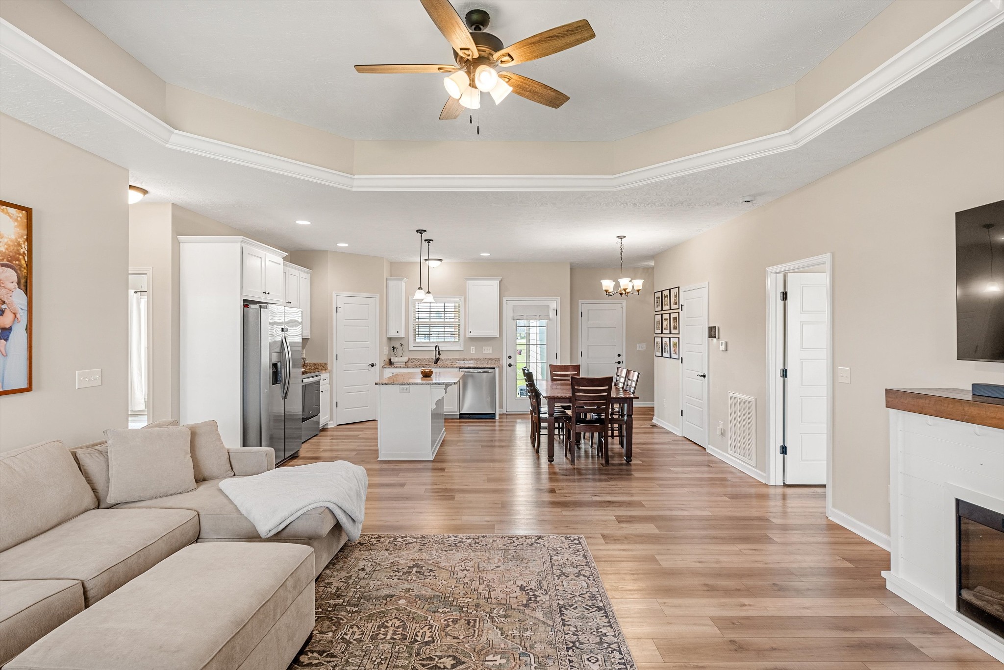 57 Cheney Lane Lafayette, TN 37083 - Photo 3 of 35 a living room with furniture kitchen view and a dining table