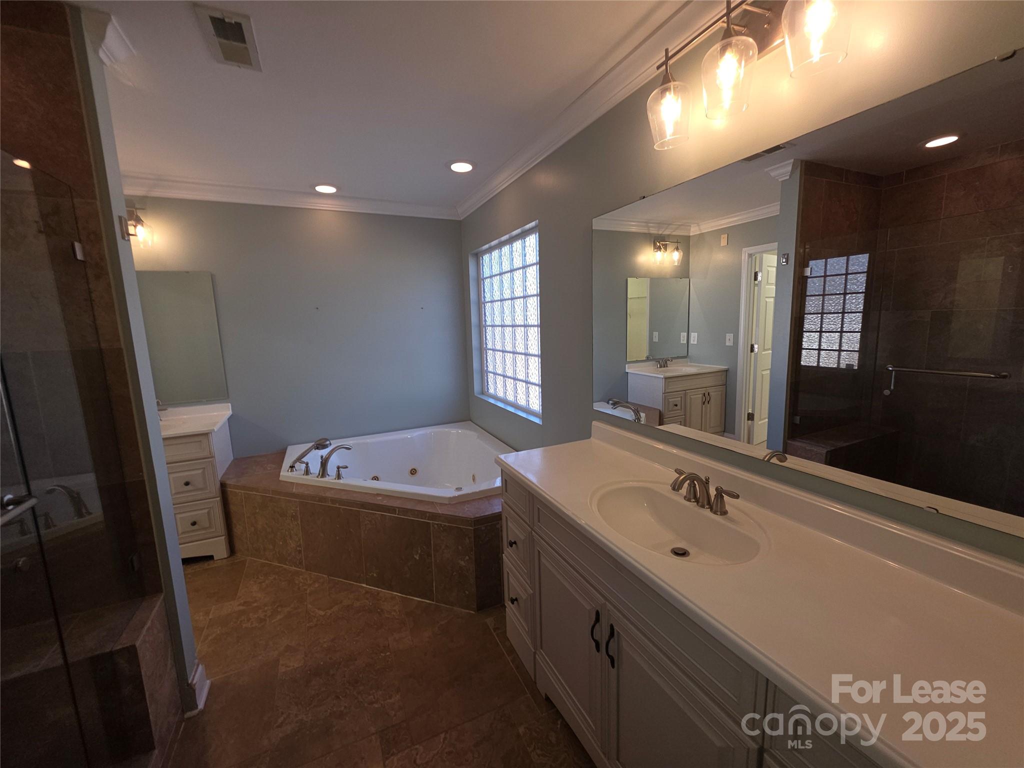 1682 Lane Road Mount Holly, NC 28120 - Photo 22 of 32 a bathroom with a tub sink and mirror