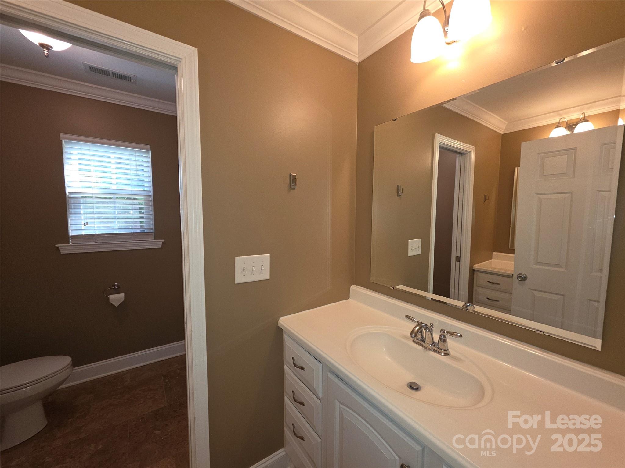 1682 Lane Road Mount Holly, NC 28120 - Photo 23 of 32 a bathroom with a sink toilet and mirror