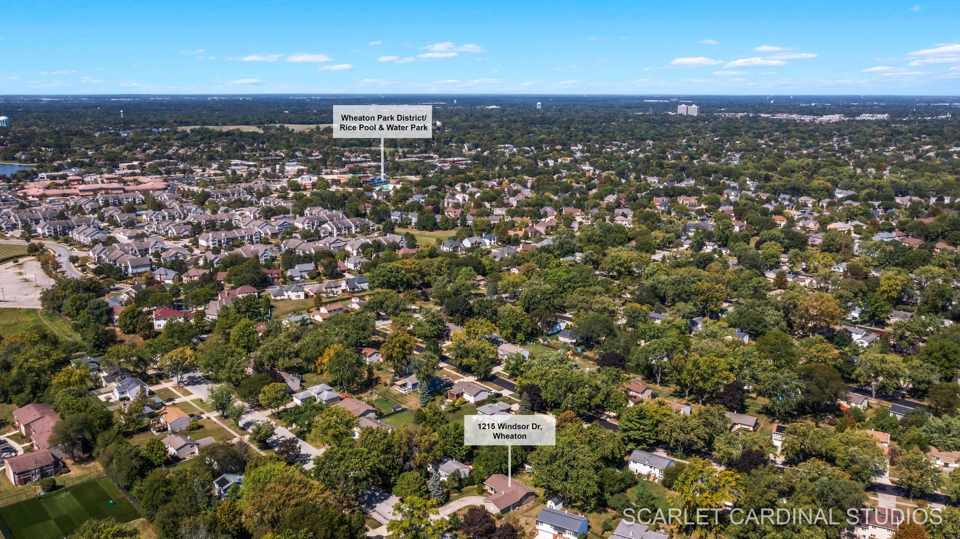 1215 Windsor Drive Wheaton, IL 60189 - Photo 30 of 32 an aerial view of multiple house