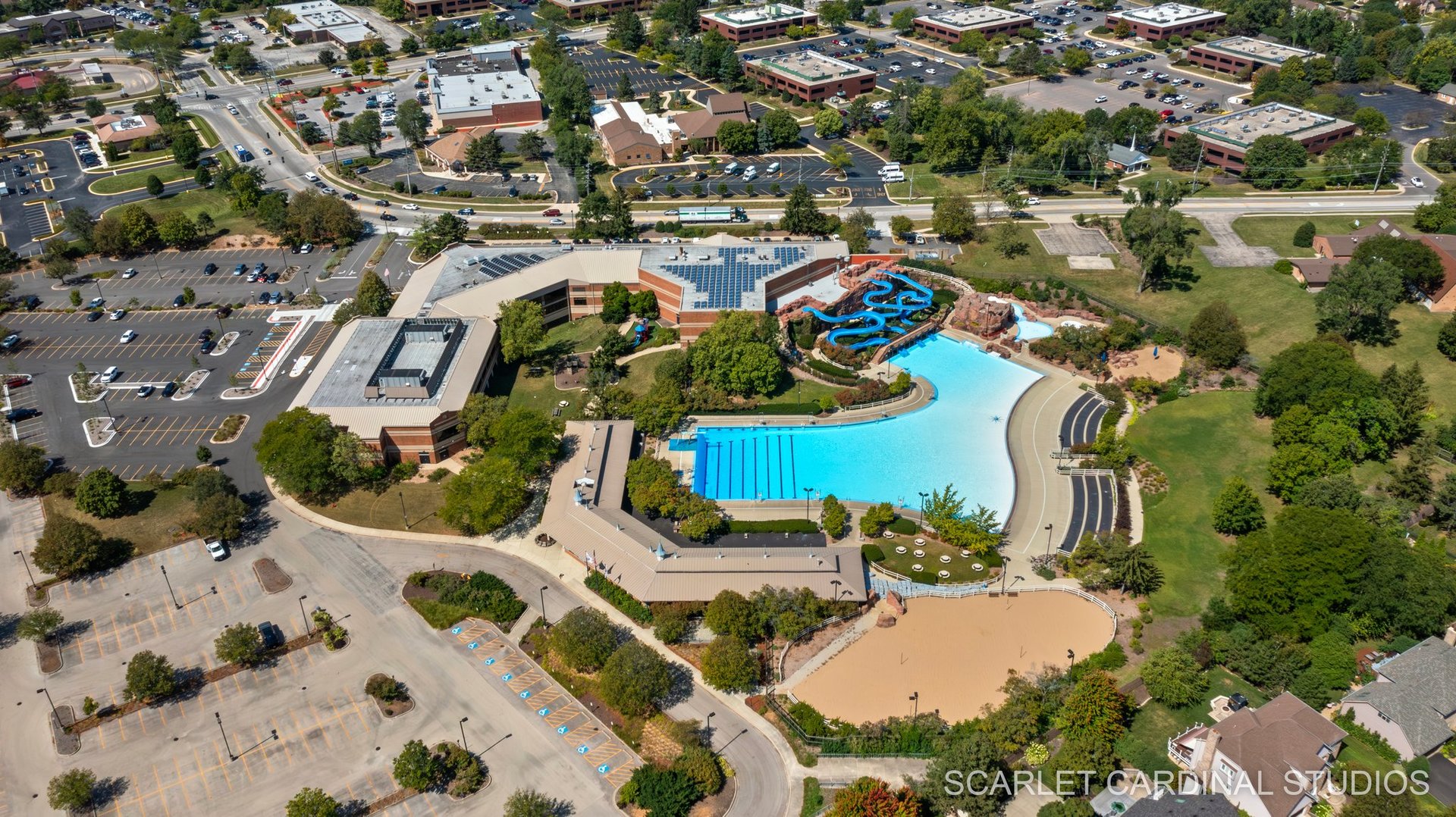 1215 Windsor Drive Wheaton, IL 60189 - Photo 31 of 32 an aerial view of residential houses with outdoor space
