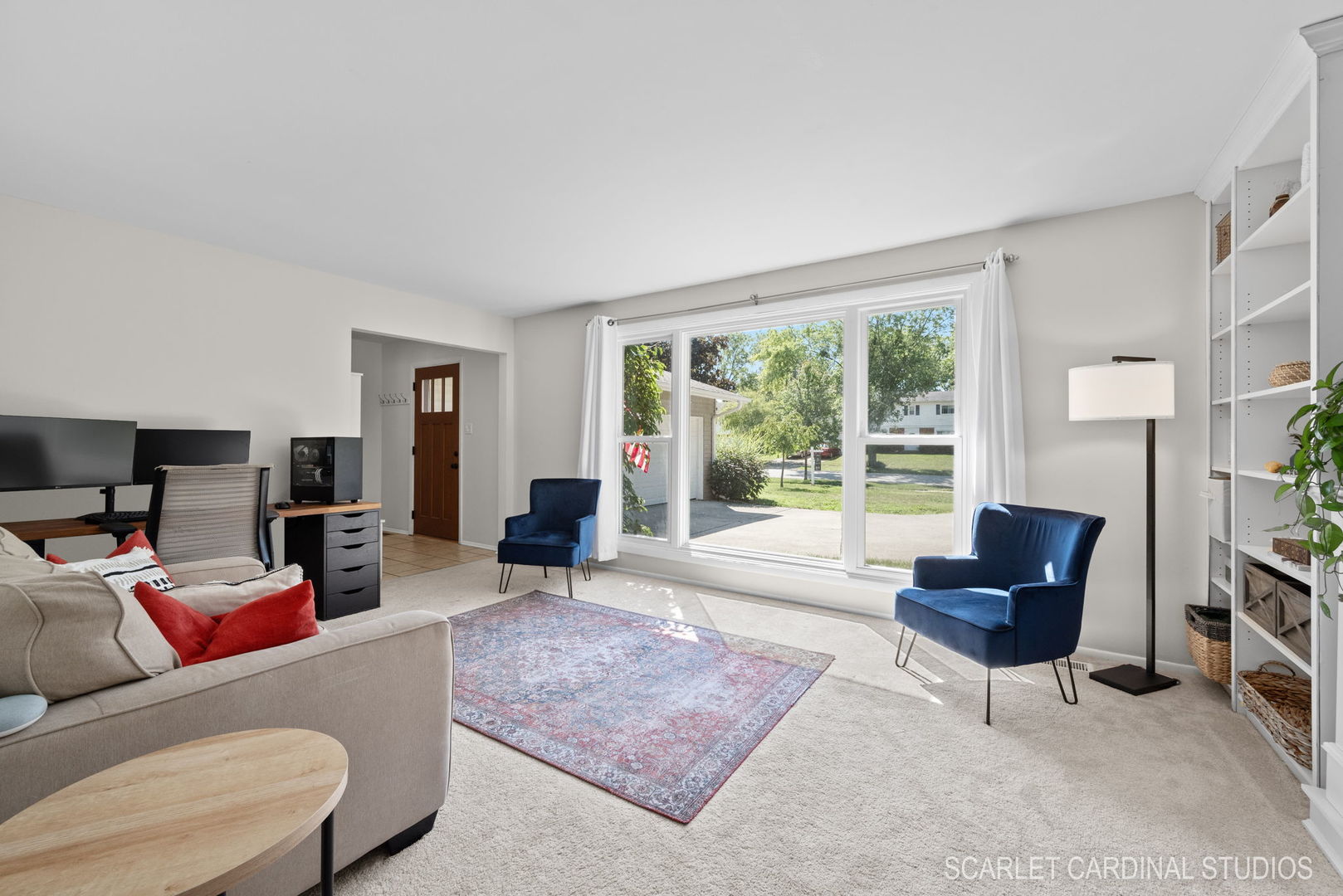 1215 Windsor Drive Wheaton, IL 60189 - Photo 5 of 32 a living room with furniture and a large window