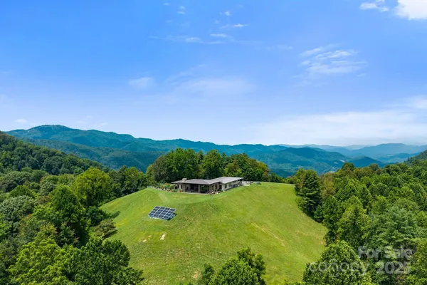 a view of a lake with a mountain in the background