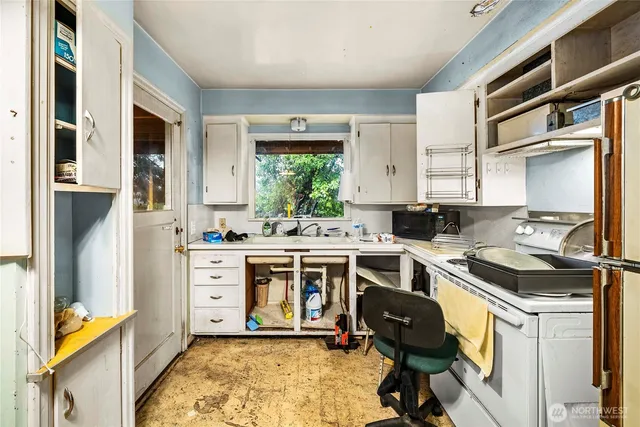 a room with storage and utility