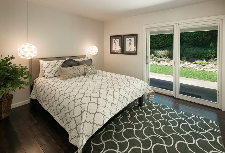 863 Summit Road Santa Barbara, CA 93108 - Photo 8 of 13 a bedroom with a bed and glass window