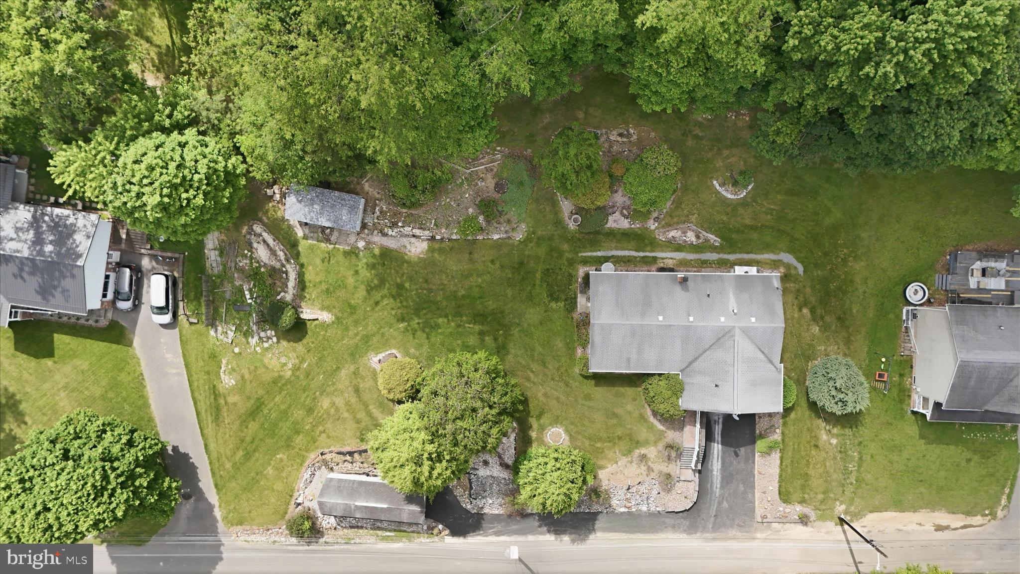 199 Buser Street Ridgeley, WV 26753 - Photo 41 of 49 an aerial view of residential house with outdoor space and swimming pool