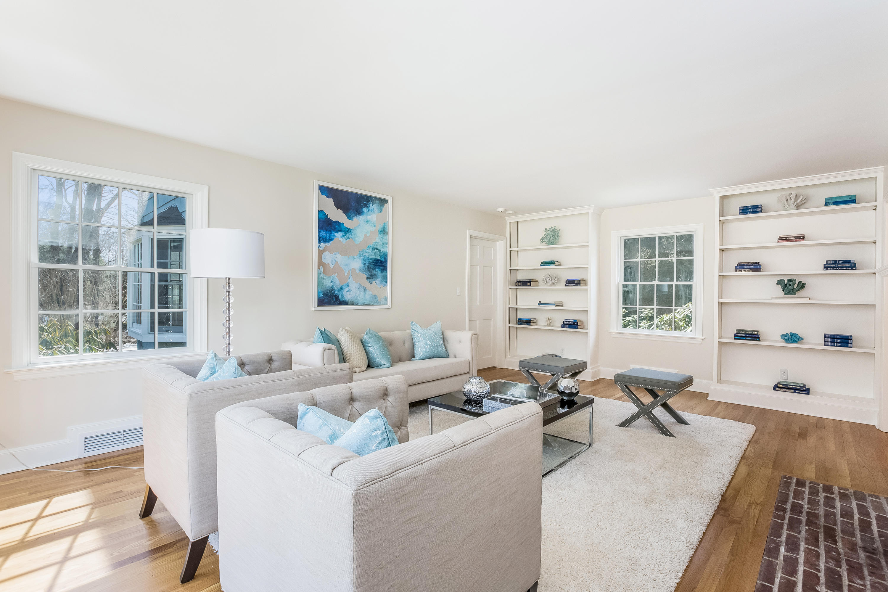 14 Meadowbrook Road Darien, CT 06820 - Photo 10 of 40 a living room with furniture a large window and furniture