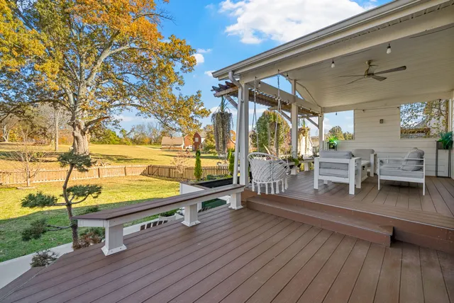 a front view of a house with outdoor space
