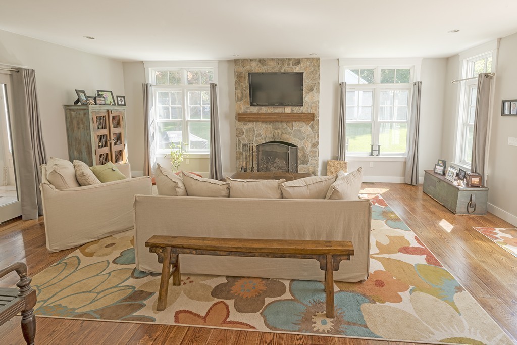 3 Turkey Shore Road Ipswich, MA 01938 - Photo 5 of 21 a living room with furniture and a fireplace