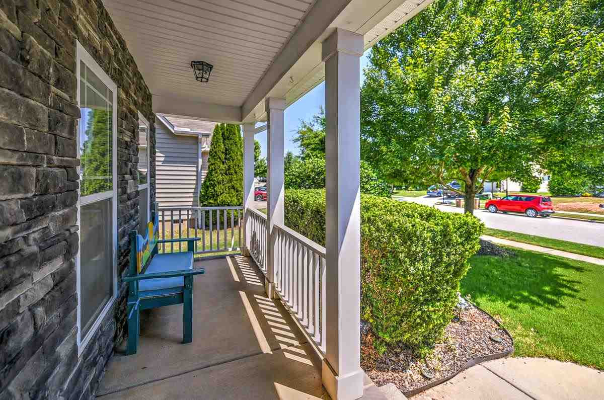 Nice 18.3 x6 Front Porch to enjoy reading the news or greeting your neighbors. Front Porch