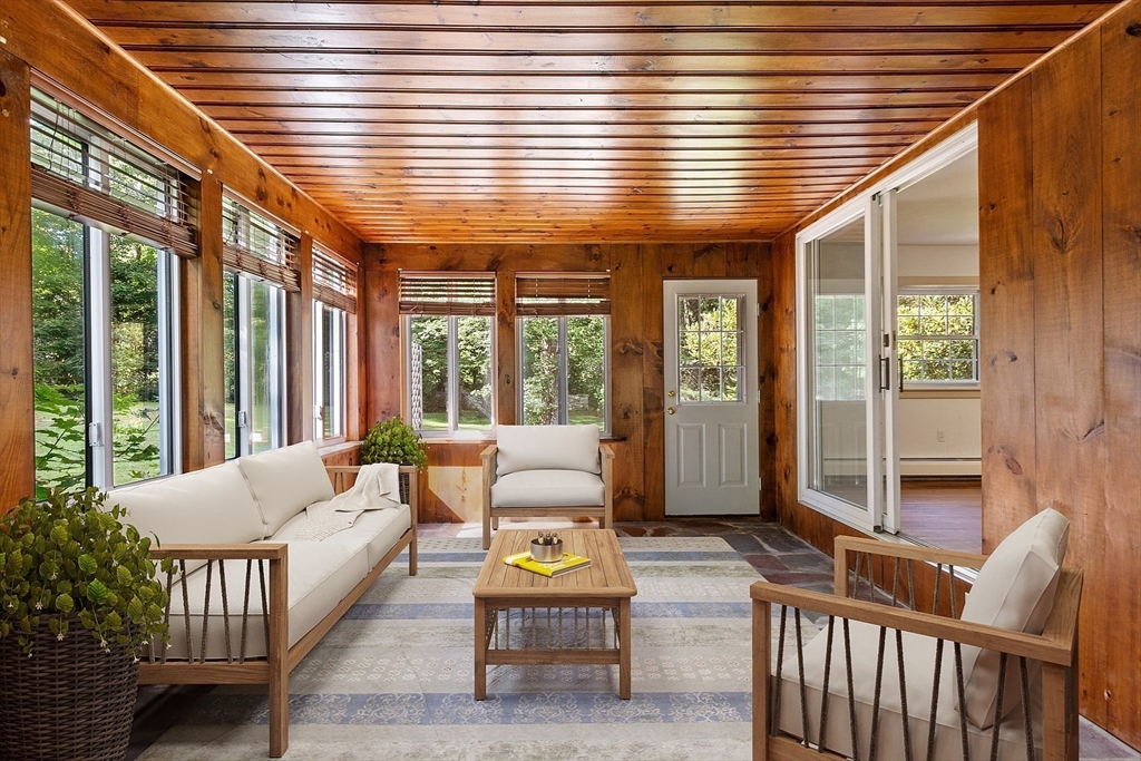42 New Salem Road Petersham, MA 01366 - Photo 27 of 42 a balcony with furniture and large windows