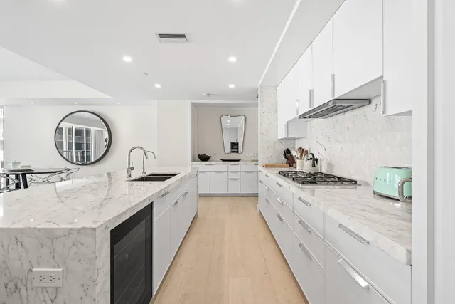 a bed room with a bed and a couch