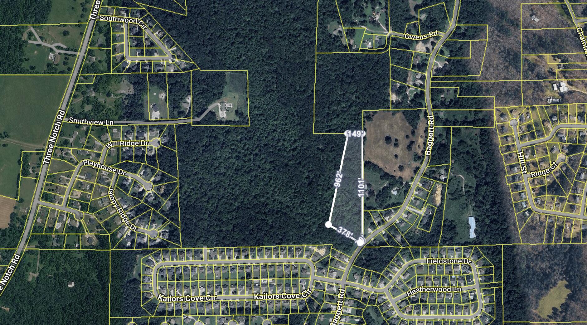 1230 Baggett Road Ringgold, GA 30736 - Photo 53 of 54 Tax Record Aerial Map